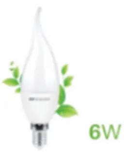 Светодиодная лампа  LED Econom Flame-M 6W E14 4000K ELT#1