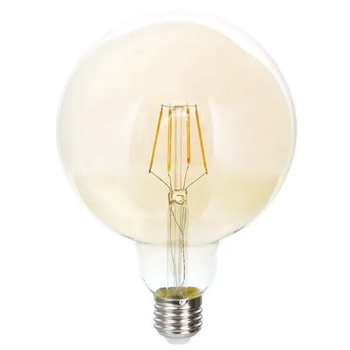 Лампа LED FL G125 6W 600LM GOLD E27 2700K50sh#1