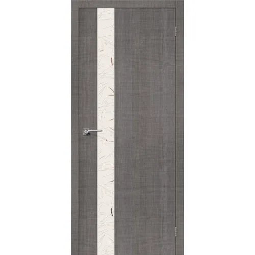 Межкомнатная дверь Порта-51 Grey Crosscut Silver Art#1
