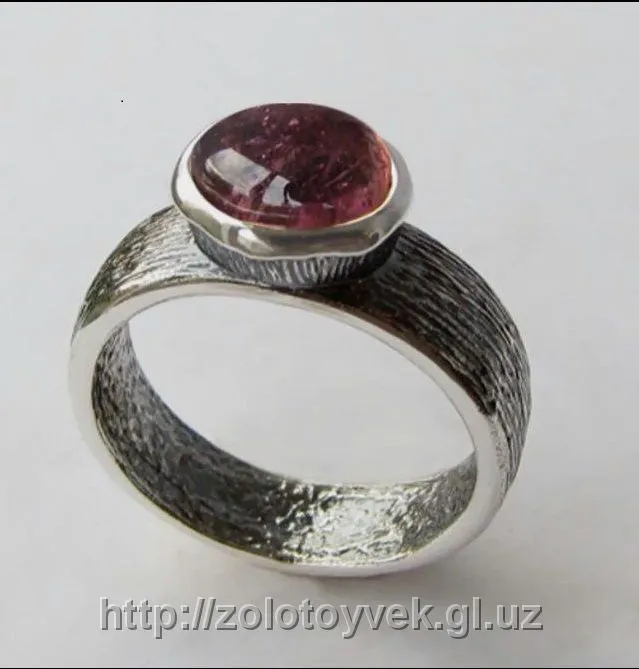 Серебряное кольцо с камнем на заказ#2