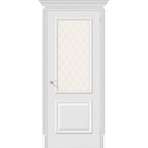 Межкомнатная дверь Классико-13 Virgin White Crystal#1