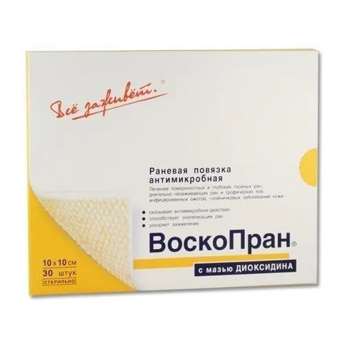 Раневая повязка ВоскоПран с диоксидином  №30#1