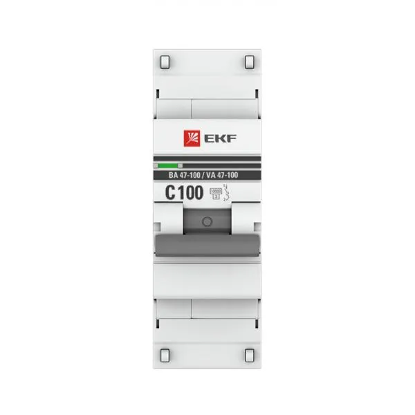 Автоматический выключатель 1P 100А (C) 10kA ВА 47-100 EKF#2