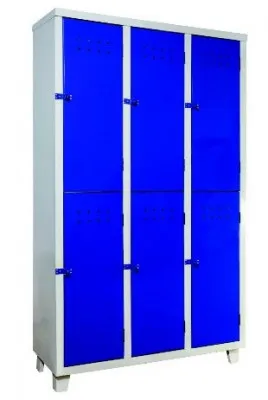 Шкаф шестисекционный для униформы металлический ITM -164
