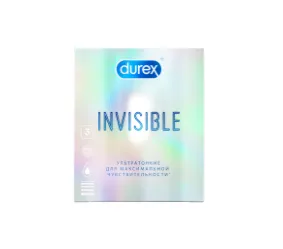 Prezervativlar Durex Invisible №3 (ultra yupqa) YANGI
