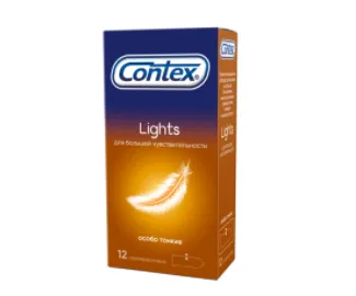 Contex Lights № 12 prezervativ (juda yupqa)