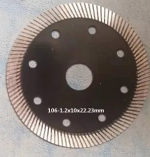 Keramikani kesish uchun po'lat pichoqli kesish diski PH 106 mm - 1,1x10 mm*20
