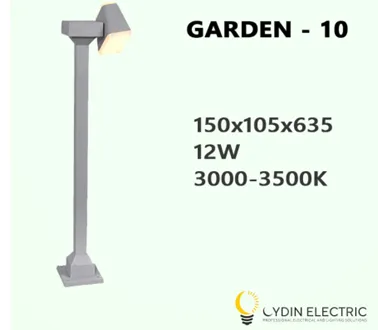 Садово-парковый светодиодный светильник “GARDEN-10” 12Вт IP65