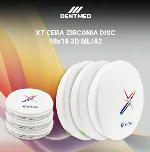 Zirkonyum disk XT CERA ZIRCONIA DISC 98x18 3D ML/A2