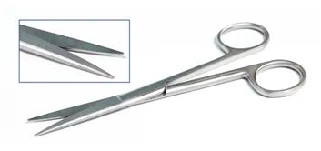 Ножницы прямые с двумя острыми концами 110 мм