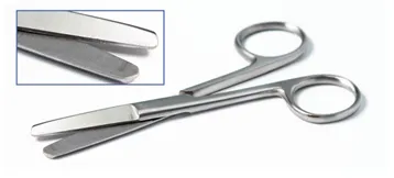 Ножницы прямые с двумя тупыми концами 110 мм