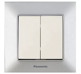 Выключатель 2 клавишный с подсветкой Karre Plus Panasonic