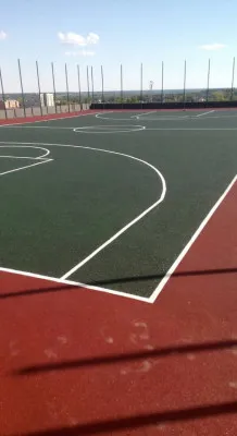 Резиновое покрытие для баскетбольной площадки