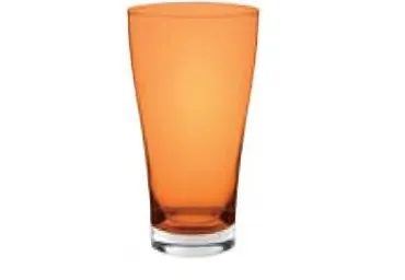 Бокал для сока NADIA емкостью 480 мл диаметром 9 см высотой 16 см оранжевого цвета