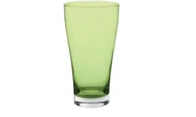 Бокал для сока NADIA емкостью 480 мл диаметром 9 см высотой 16 см зелёного цвета
