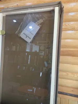 стеклянные двери для сауны