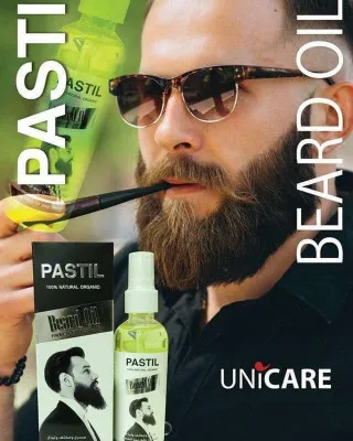 Масло для натурального и быстрого роста бороды Beard oil Pastil