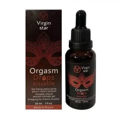 Капли для женщин Virgin star Orgasm Drops Kissable