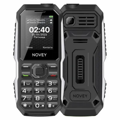 Telefon Novey T240i Black (1 yil kafolat)