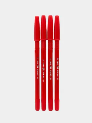 Шариковая ручка Deli EQ8-RD, красная, 0.7 мм