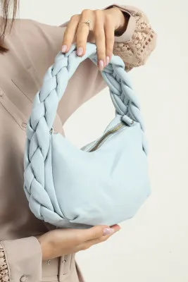 Женская сумка из мягкой кожи SHK Bag MYZ003BETL Синий