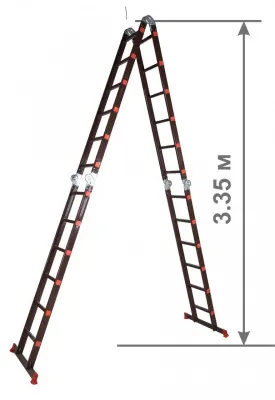 Универсальная лестница трансформер алюминиевая модель ML 106