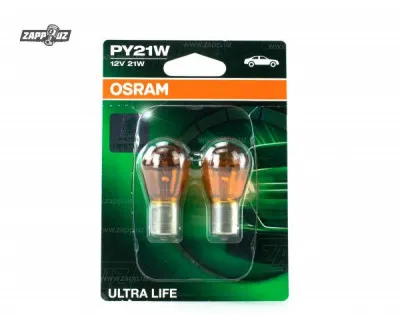 Лампа автомобильная Osram Ultra Life PY21W 7507-02B