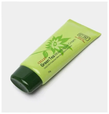 Солнцезащитный крем для лица Cellio Green Tea Whitening Sun Cream SPF50