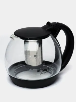 Стеклянный заварочный чайник Lamart LT7058, 2 л