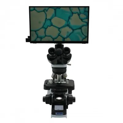 TRINOKULYAR MIKROSKOP Raqamli kamera va LCD monitorli BS-2046T