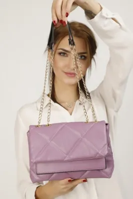 Женская сумка с вышивкой - фиолетовый shk bag