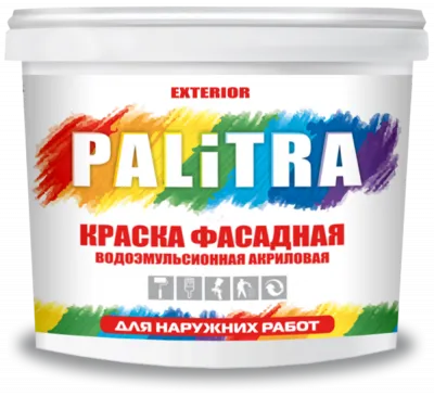 Краска фасадная "palitra-exterior" (для наружных работ)