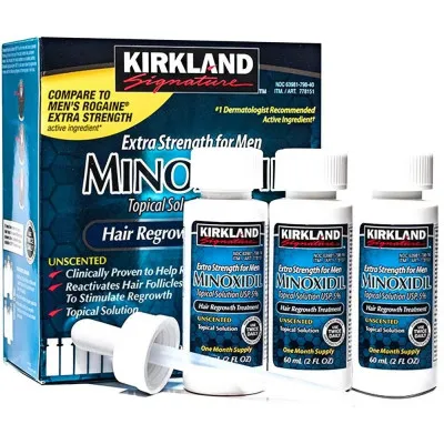 Minoxidil 5% Kirkland (Minoxidil Kirkland) soch va soqolni o'stirish
