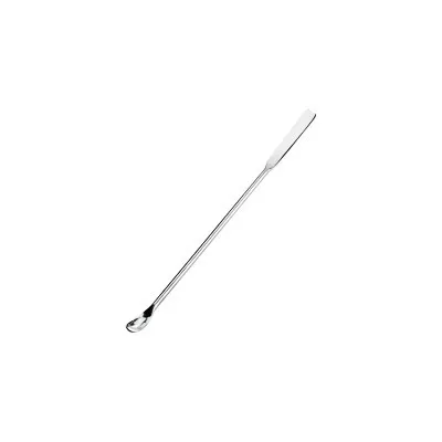 Qoshiqli mikro spatula, zanglamaydigan po'lat, 150 mm, 5 dona