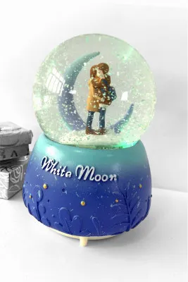 Музыкальный снежный шар a015 SHK Gift синий