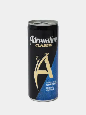 Энергетический напиток Adrenaline Classic, 250 мл