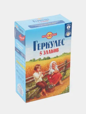 Хлопья зерновые Русский продукт Геркулес 5 злаков 400гр