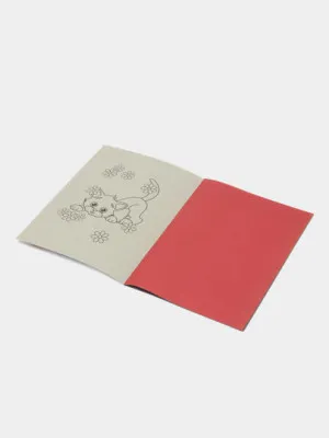 Набор цветной бумаги Hatber "Котенок", А4ф, 16 листов, 16 цветов, 20982
