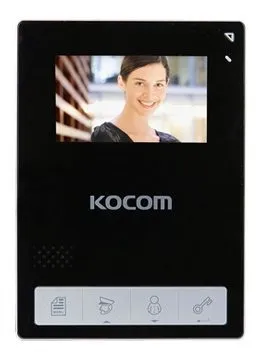 Video interkom monitori Kocom KCV-434SD (Qora)