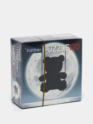 Пазл Hatber Premium 120 элементов A5ф 150*150 мм  Лунный мишка
