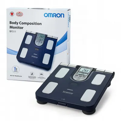 Умные весы OMRON BF511 с 8 высокоточными датчиками для измерения всего тела