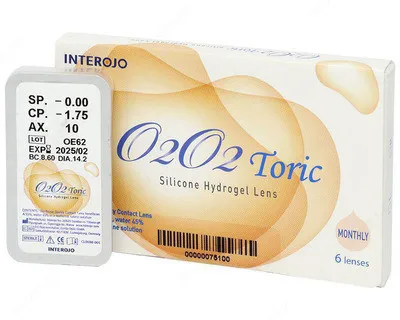 Astigmatik yumshoq kontaktli linzalar O2O2 Toric
