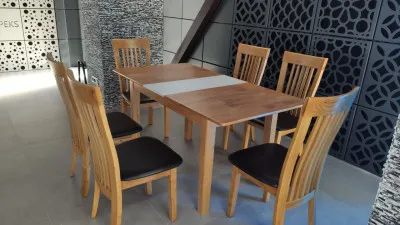 Малазийская мебель стол и стулья (дерево Гивеи)