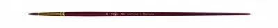 Кисть художественная, синтетика бордовая, Гамма "Вернисаж", круглая, длинная ручка №10
