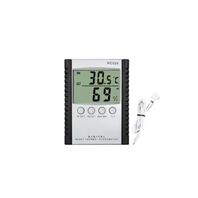 Цифровой термогигрометр для применения в помещении и за его пределами, 1 шт