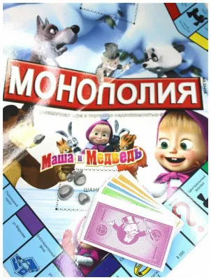 Экономическая настольная игра "Монополия", маша и медведь sk015 SHK Gift