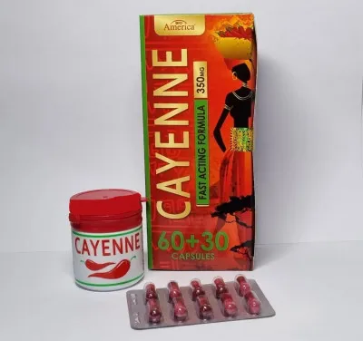 Cayenne Cayenne ozish uchun preparat 90 kapsula