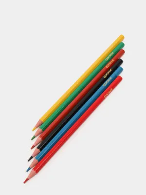 Цветные карандаши PIRATE, 6 цветов 