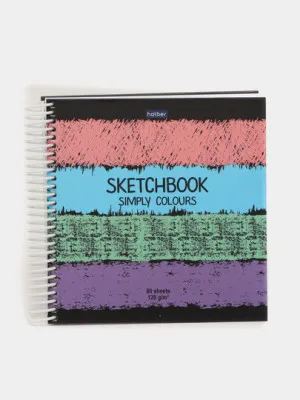 Блокнот Hatber SketchBook, 80 листов, А5ф, 170*170 мм