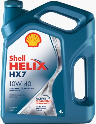 Dvigatel moyi Shell Helix HX7 10W-40 yarim sintetik